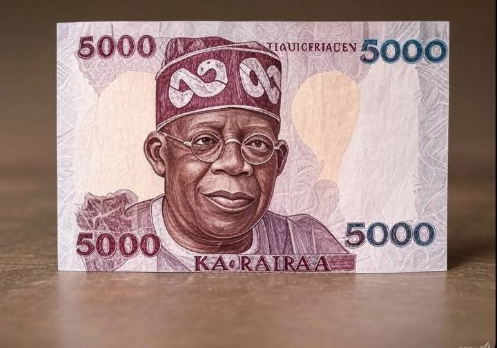 Breaking News: CBN Releases First Sample of ₦5000 Note Featuring Tinubu’s Portrait