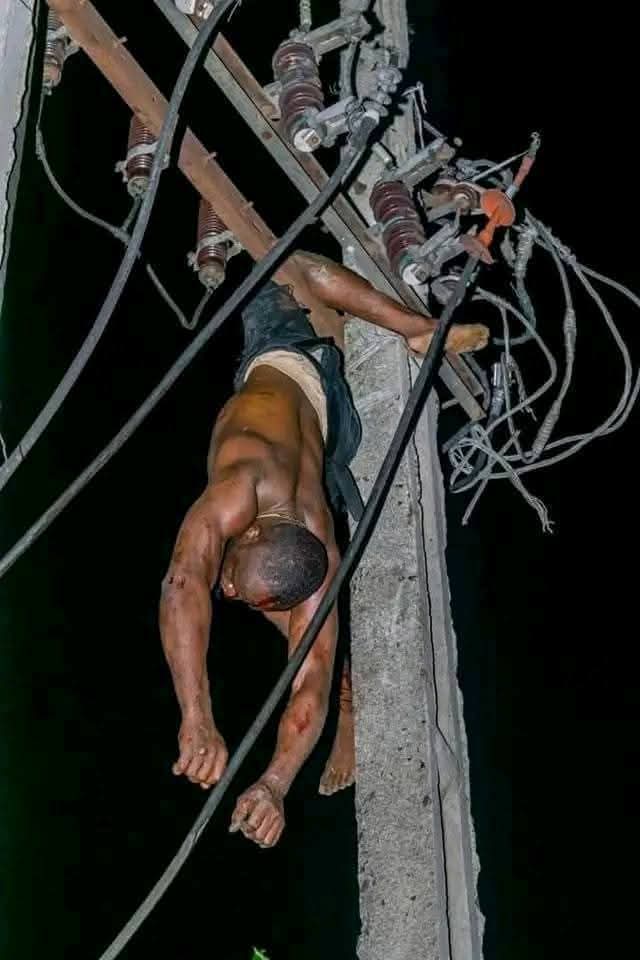 A man was electrocuted in Aba while attempting to vandalize an electricity cable. Frankly, I don’t feel sorry for him—he brought it upon himself.